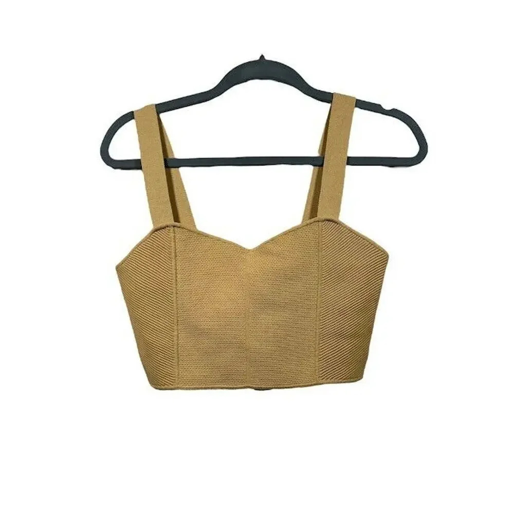 House of Harlow 1960 crop top in gold size Medium